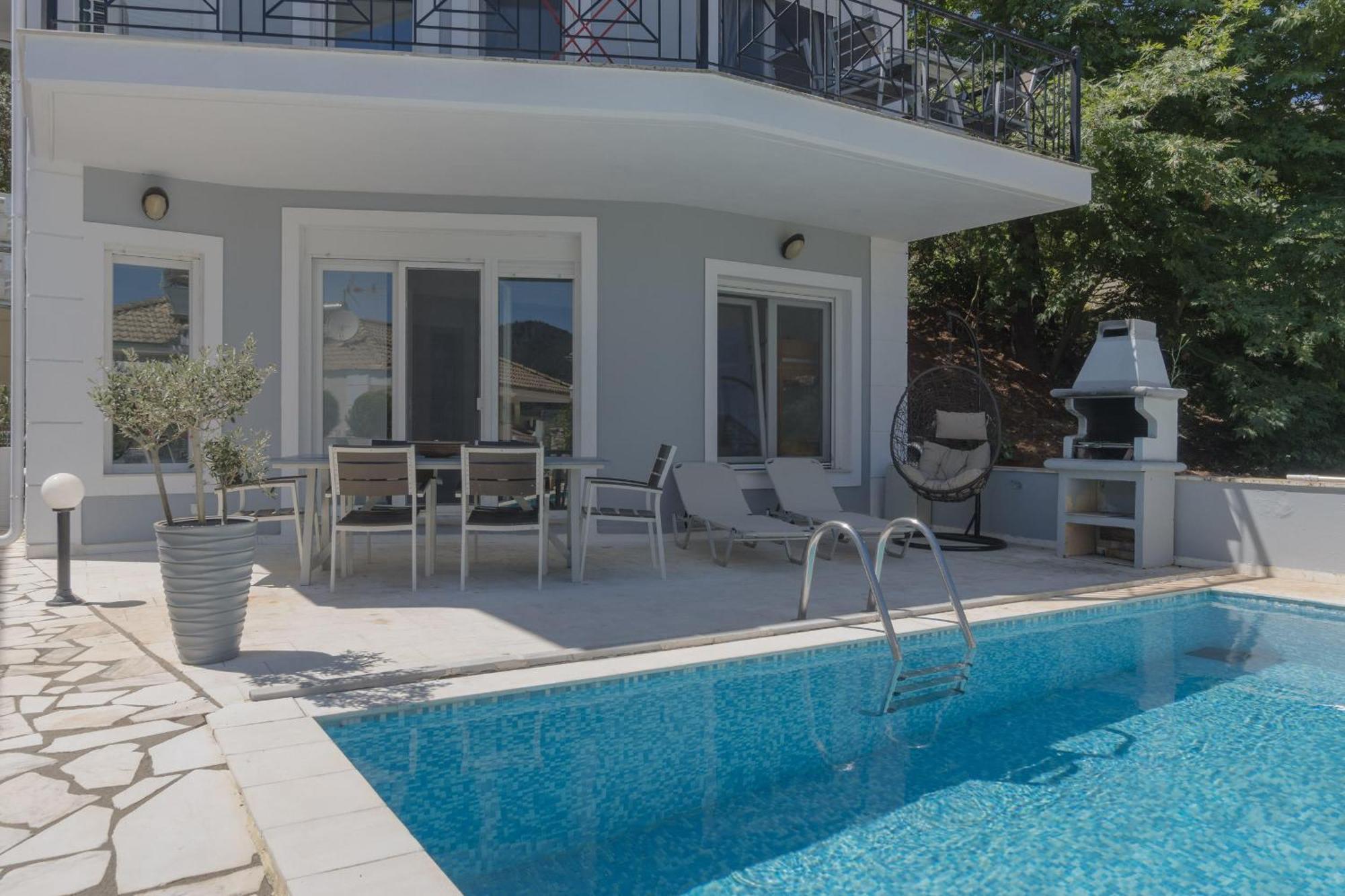 Diamanti Villa, Pool & Barbecue สกาลา โปเตมิอัส ภายนอก รูปภาพ
