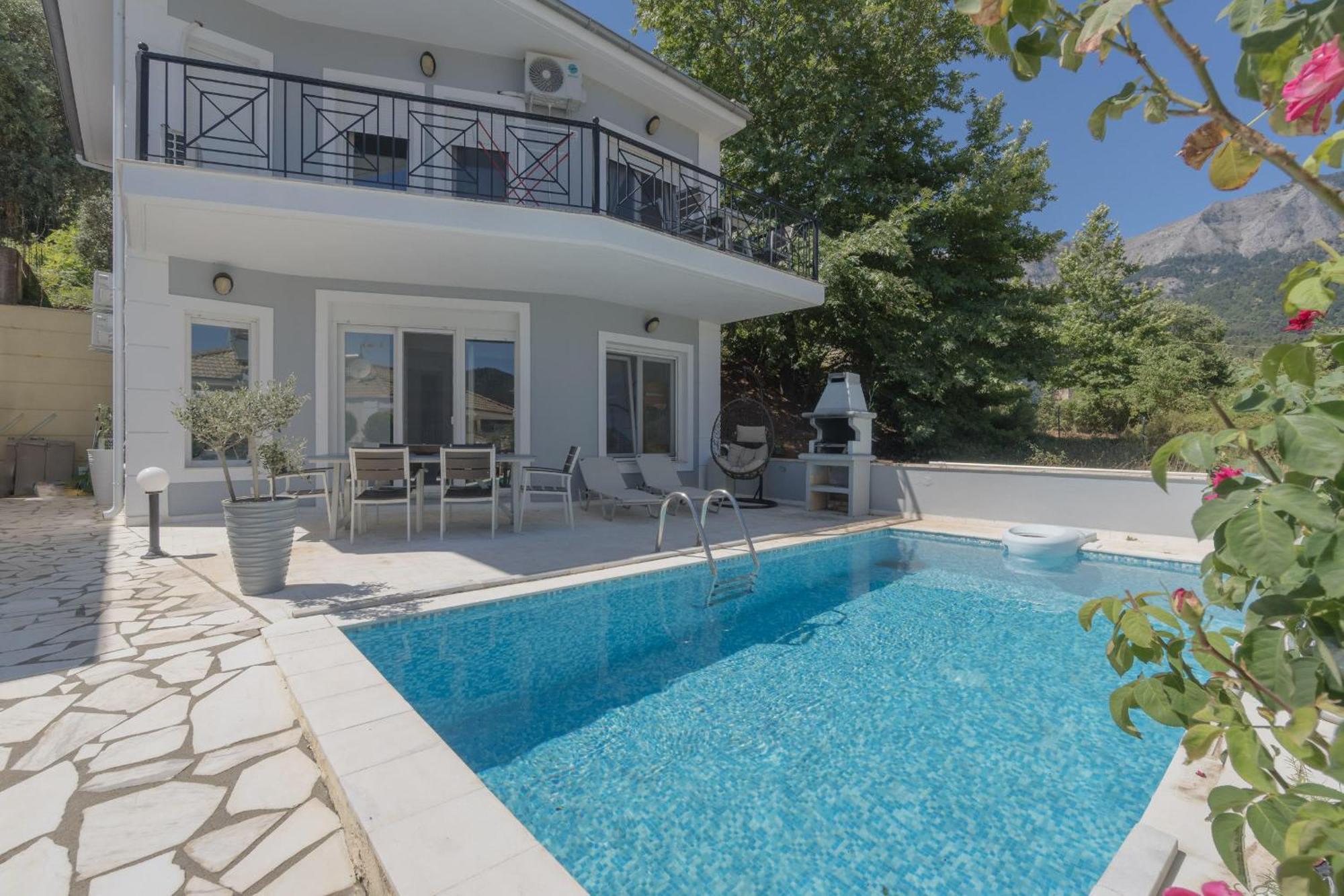 Diamanti Villa, Pool & Barbecue สกาลา โปเตมิอัส ภายนอก รูปภาพ